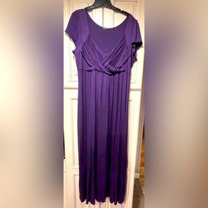 Cap sleeved maxi dress